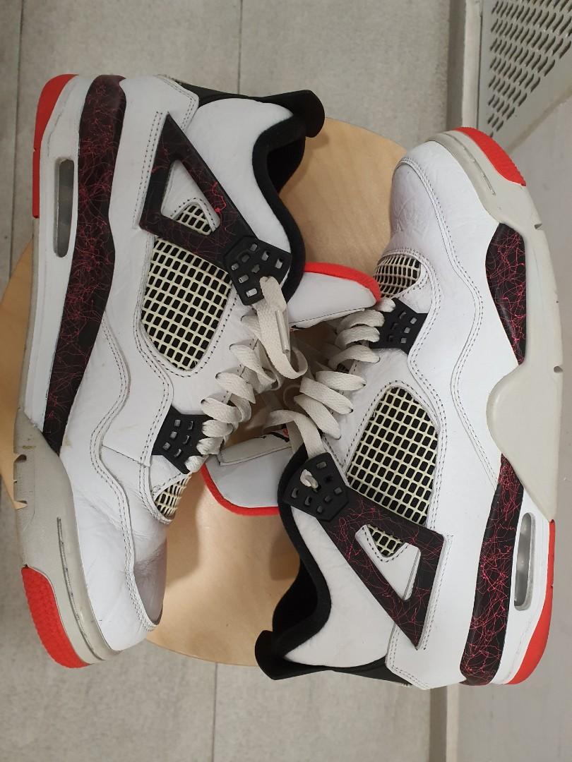 Jordan 4 flight shop nostalgia on feet