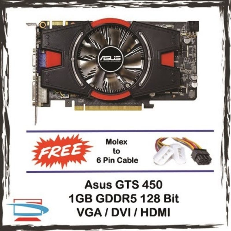 Asus Gts 450 1gb Gddr5 128 Bit Graphic Card Engts450 Di 1gd5 Gts450 Electronics Computer Parts Accessories On Carousell