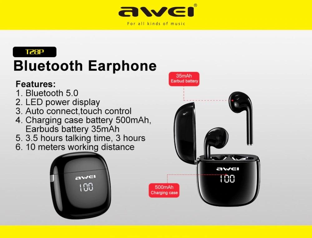 Awei tws online t28p