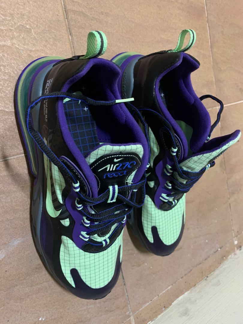 Brand Authentic Nike Air Max 270 React limited edition “double swoosh”, Women's Fashion, Footwear, on Carousell