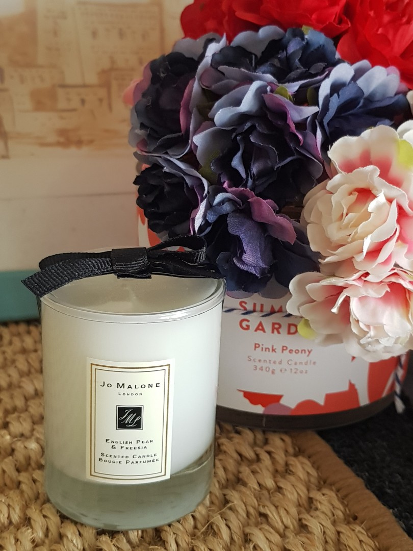 English pear & freesia travel candle sales