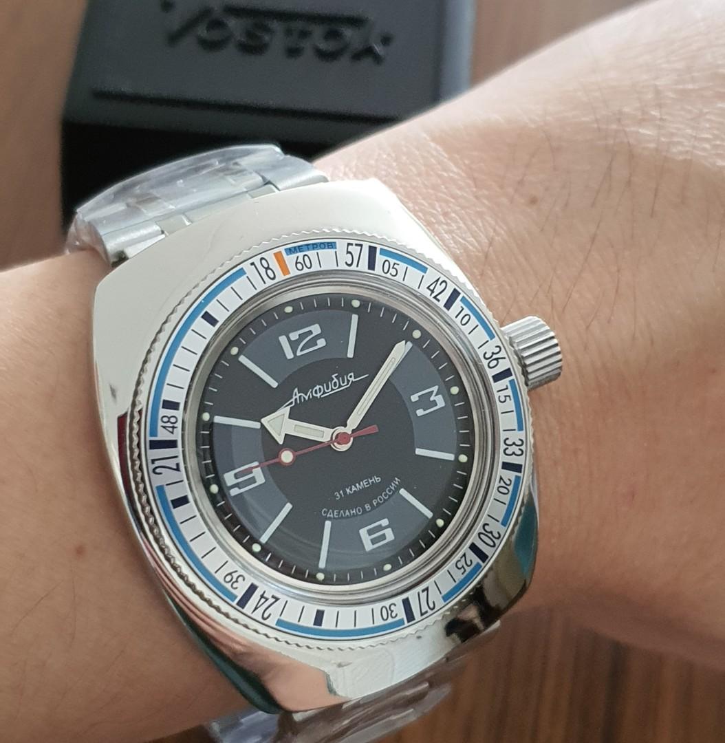 Brand New Vostok Amphibia Tonneau Dive Watch with modded