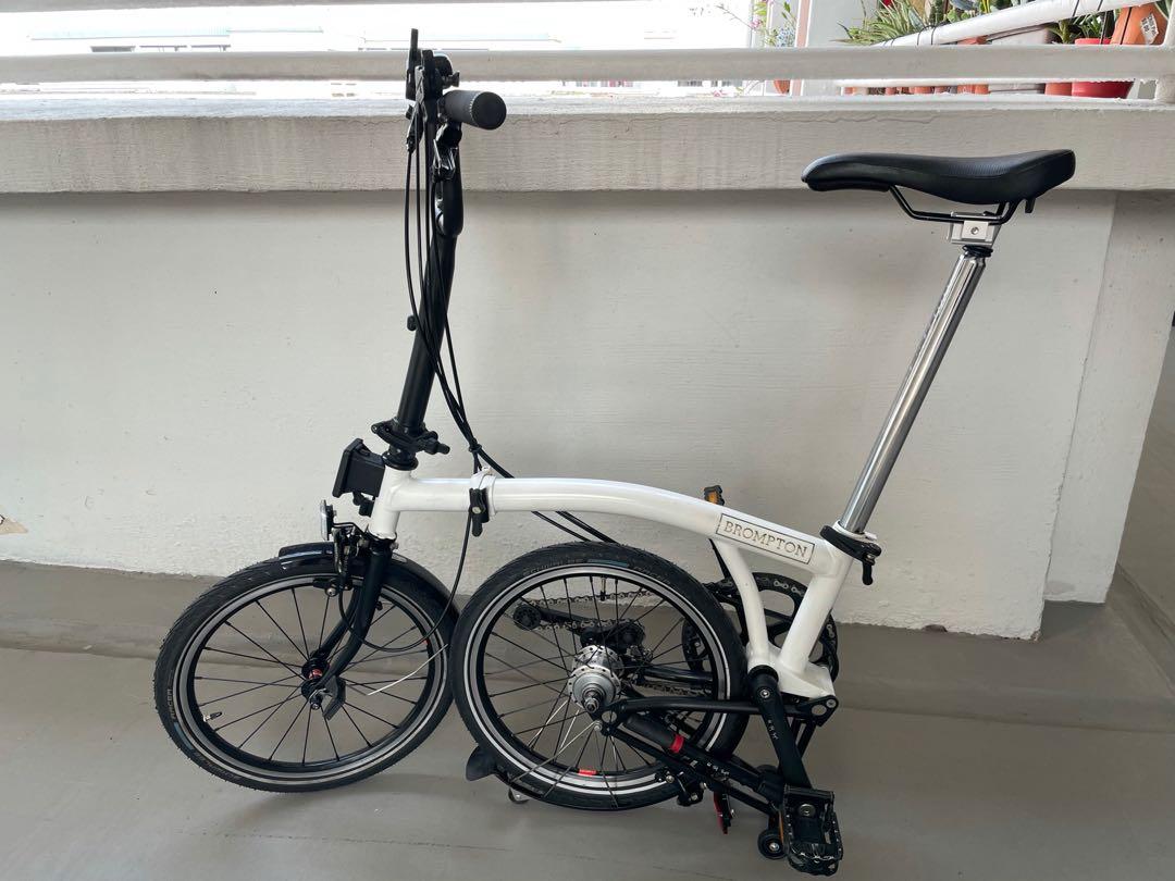 Brompton m6r papyrus white clearance