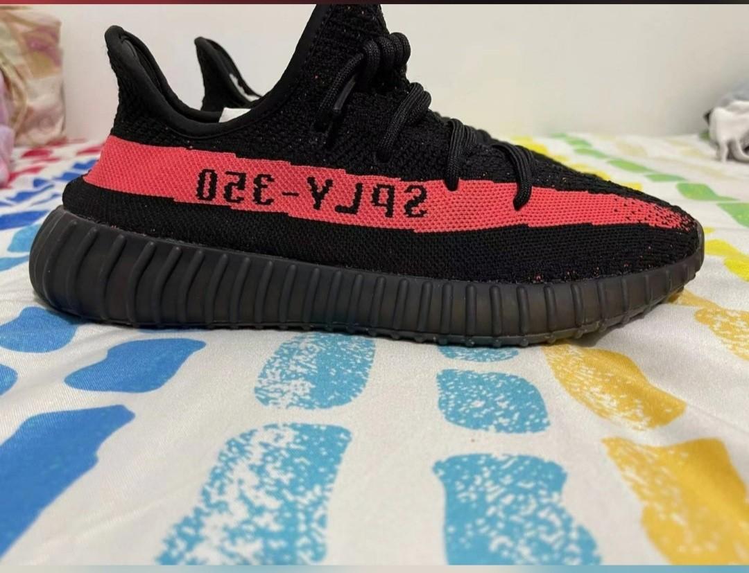 Clearance sales Pre loved Yeezy boost 350 V2 Beluga Red and Black