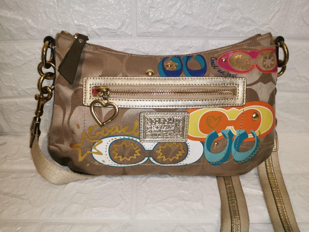 Coach Poppy Sling Women s Fashion Bags Wallets Cross body Bags on Carousell