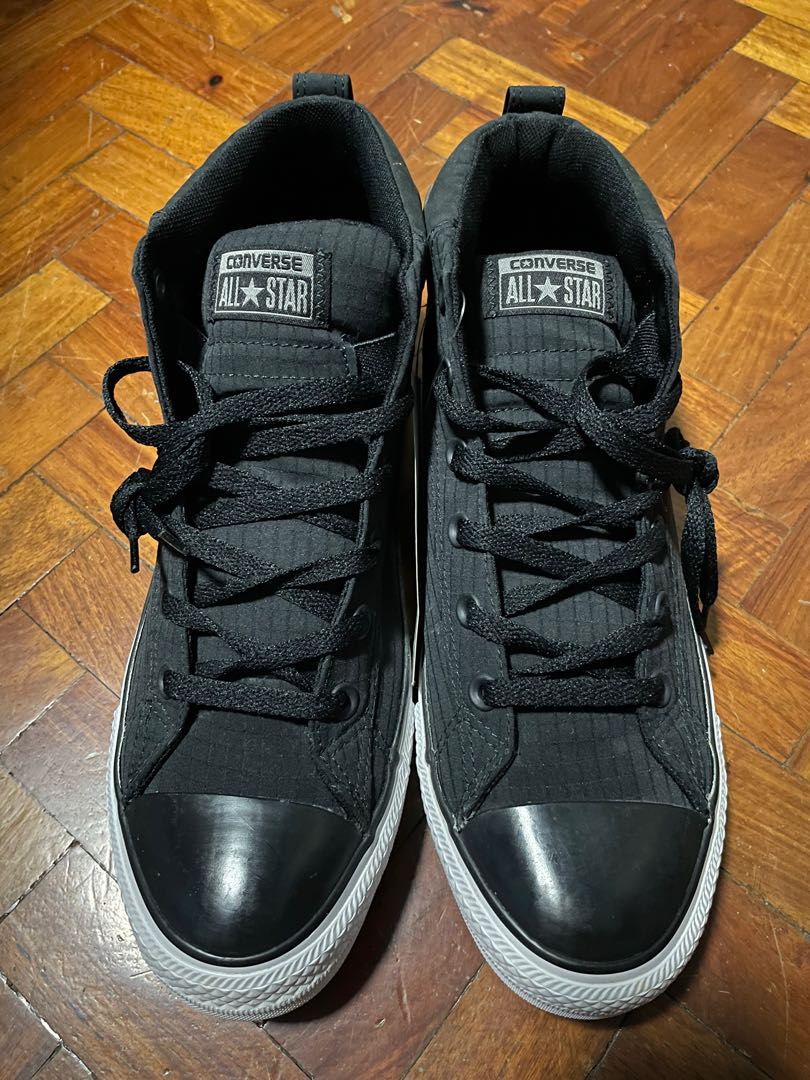 Converse mid top cut black