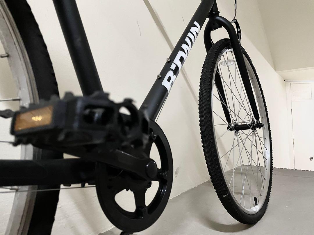 Decathlon BTWIN Riverside 100 Matt Bike Size L Sports Equipment