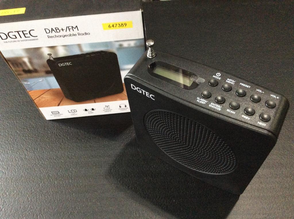 DGTEC Dab+FM Rechargeable Radio, Audio, Portable Audio Accessories on Carousell
