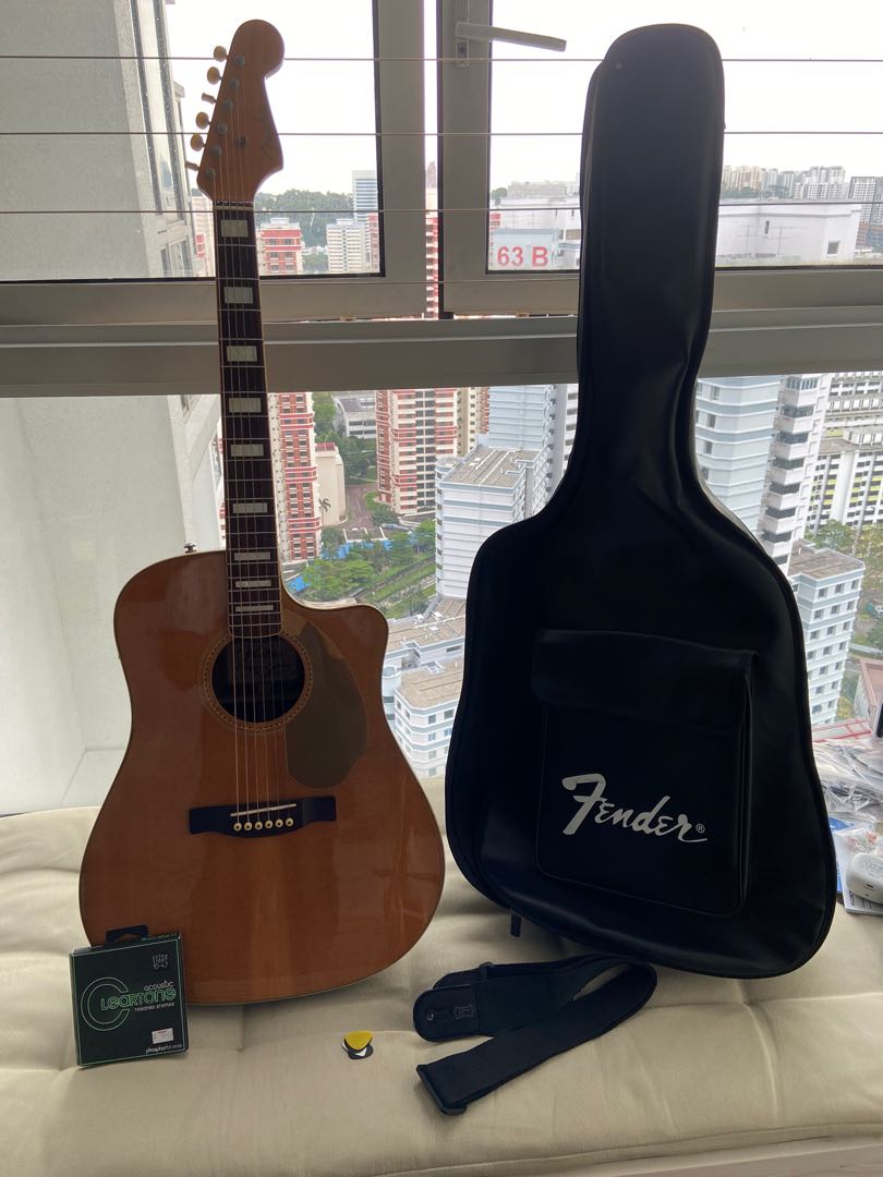 Fender Kingman Acoustic Guitar SCE Nat Electro , Hobbies & Toys, Music