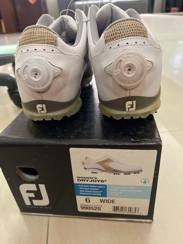 Footjoy ladies golf shoes Brandnew with box leather size 6 Sports Equipment Sports Games Golf on Carousell