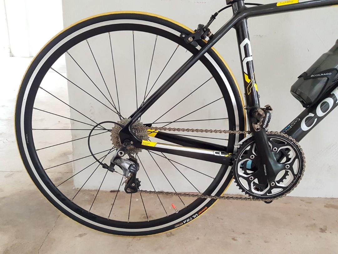 For Sale Colnago CLX black yellow full carbon road bike size 49