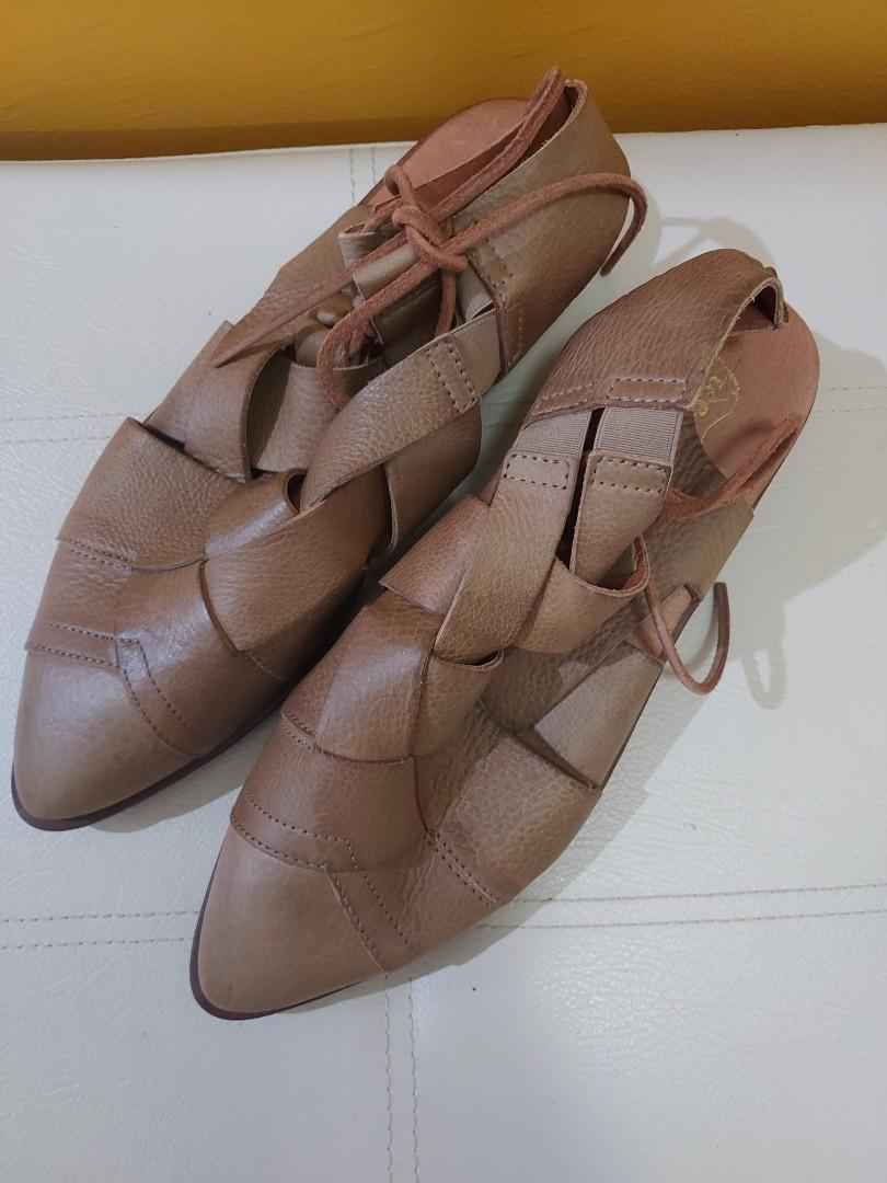 Free People Destino Woven flats