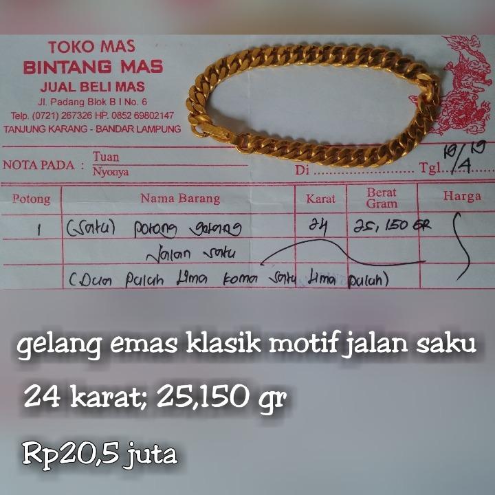 Kalung Emas 24 Karat 5 Gram - Content