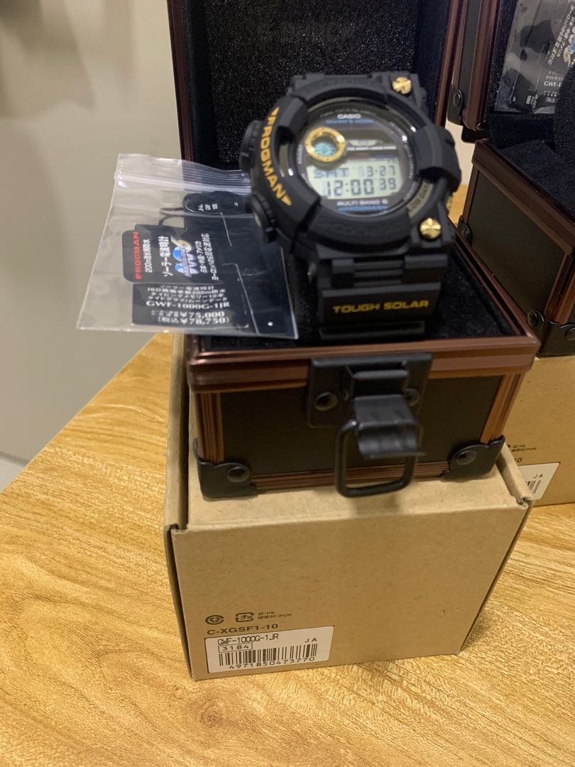 G SHOCK FROGMAN GWF1000G GWF1000B Men s Fashion Watches