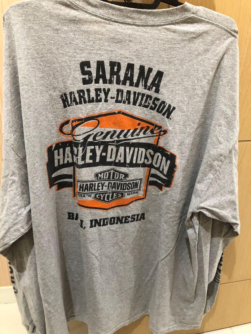 Harley Davidson Sweatshirt Original Fesyen Pria Pakaian Atasan Di Carousell
