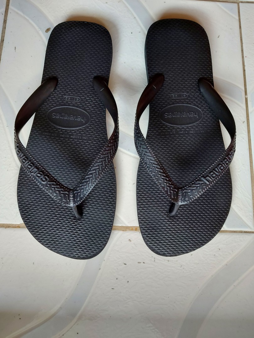 Havaianas plain black clearance