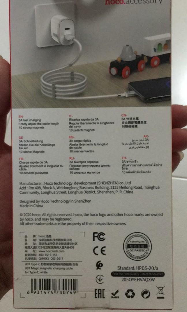 Instruments All Types Electronic Instruments Hoco mangetic cable type c, Mobile Phones & Gadgets, Mobile & Gadget ...