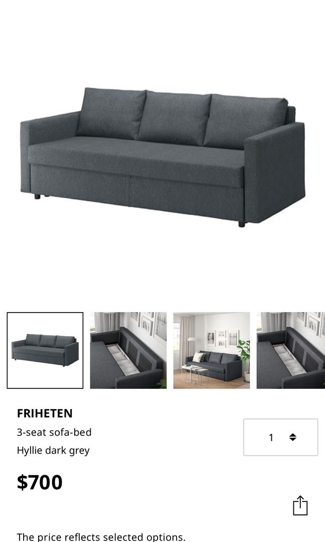 Ikea 3 Seater Sofa Bed Furniture, Sofa Bed 3 Seater Ikea