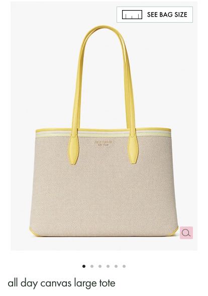 Kate Spade All Day Canvas Large Tote, Luxury, Bags & Wallets on Carousell