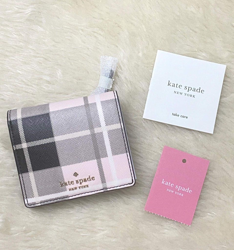 kate spade plaid wallet