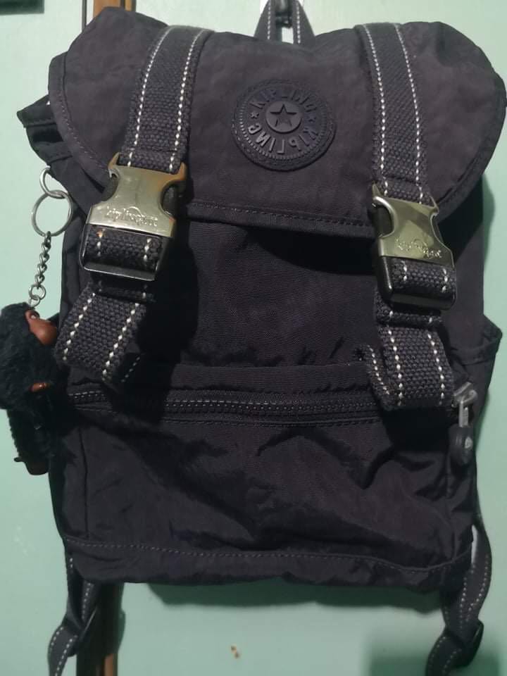 kipling navy blue backpack