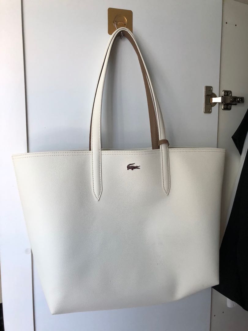 Lacoste Anna reversible bicolor tote bag, Women's Fashion, Bags ...