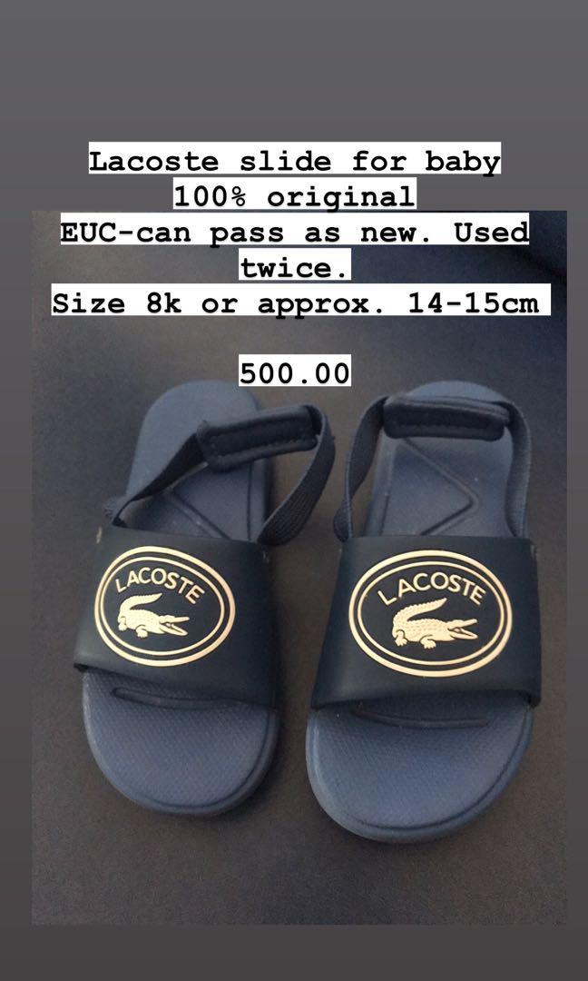 kids lacoste slides