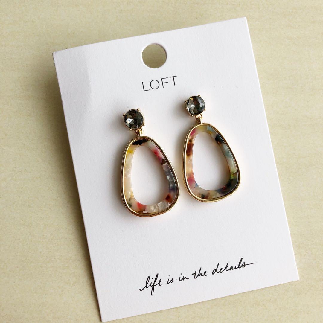 Loft Colourful Resin Earring Women s Fashion Jewelry