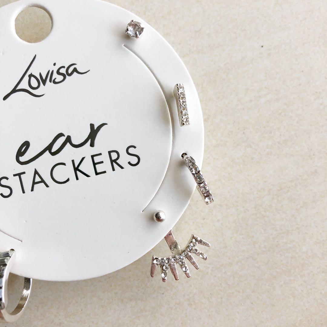 Lovisa Ear Stacker Set of 7 Earring, Women's Fashion, Jewelry