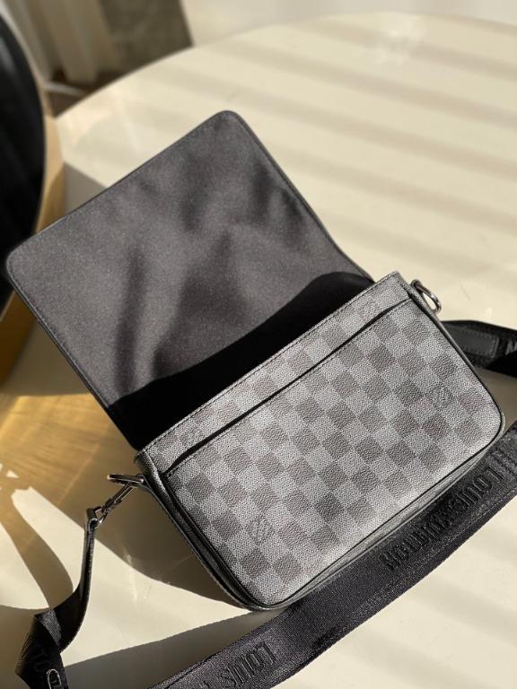 LV LOUIS VUITTON STUDIO MESSENGER GRAPHITE retails at $2610, Men's Fashion,  Bags, Sling Bags on Carousell