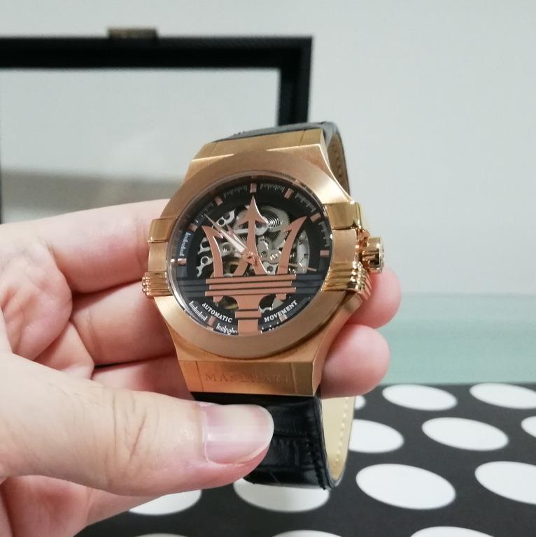 Authentic Maserati Watch Bronze Black Stainless Steel