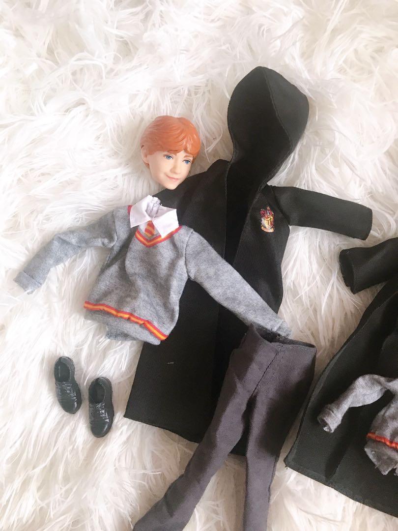 Mattel Harry Potter Ron Hermione Heads Outfit set Barbie Ken Doll