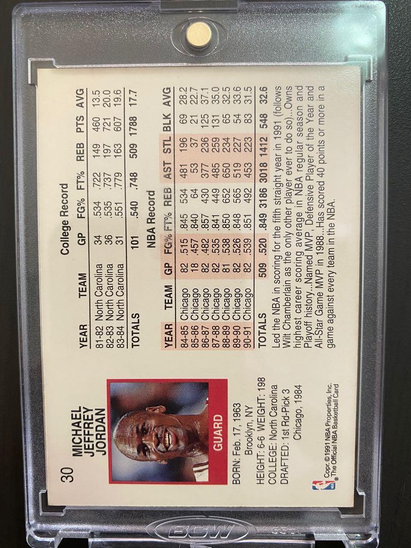1991 nba hoops michael jordan 30