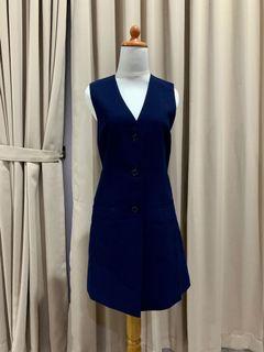 Navy Vest Dress