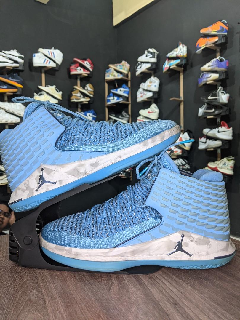 Nike Air Jordan 32 Unc Blue Gray Men S Fashion Footwear Sneakers On Carousell Nike Air Jordan 32 Unc Blue Gray Men S Fashion Footwear Sneakers On Carousell