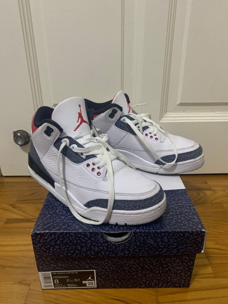 Nike Air Jordan 3 retro SE Fire Red Denim