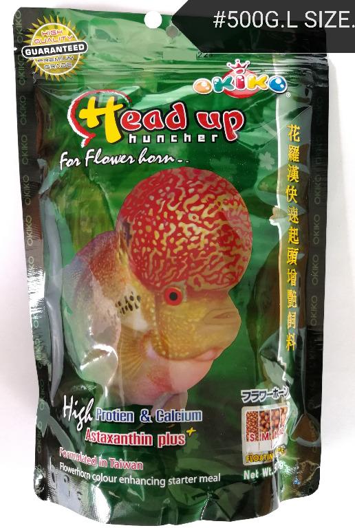 Okiko Head Up Huncher Flowerhorn Fish Feed Food Floating 500gram ...