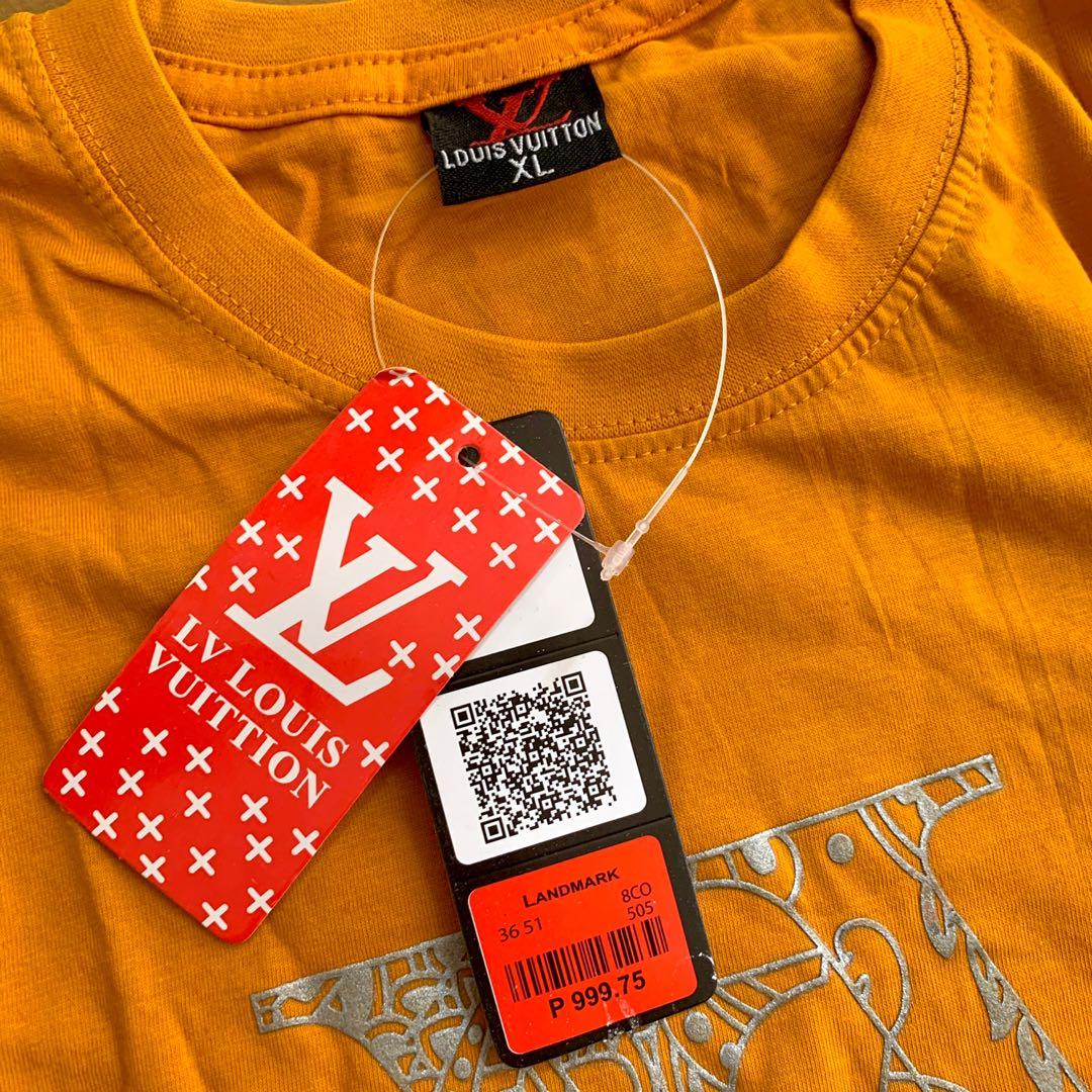 Louis Vuitton LV orange T-Shirt (XL Size), Men's Fashion, Tops