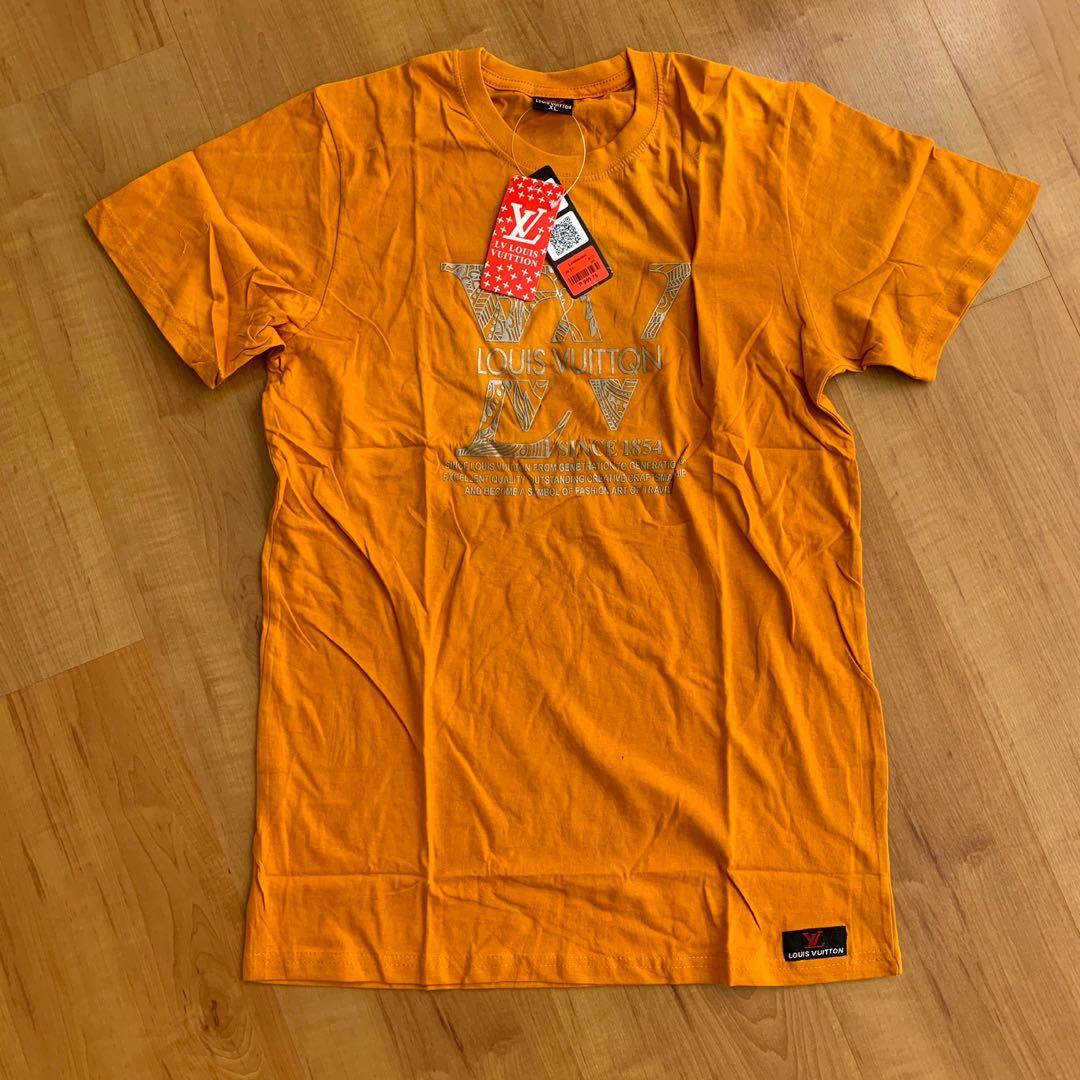 Louis Vuitton Logo Print T-Shirt w/ Tags - Orange T-Shirts, Clothing -  LOU101115