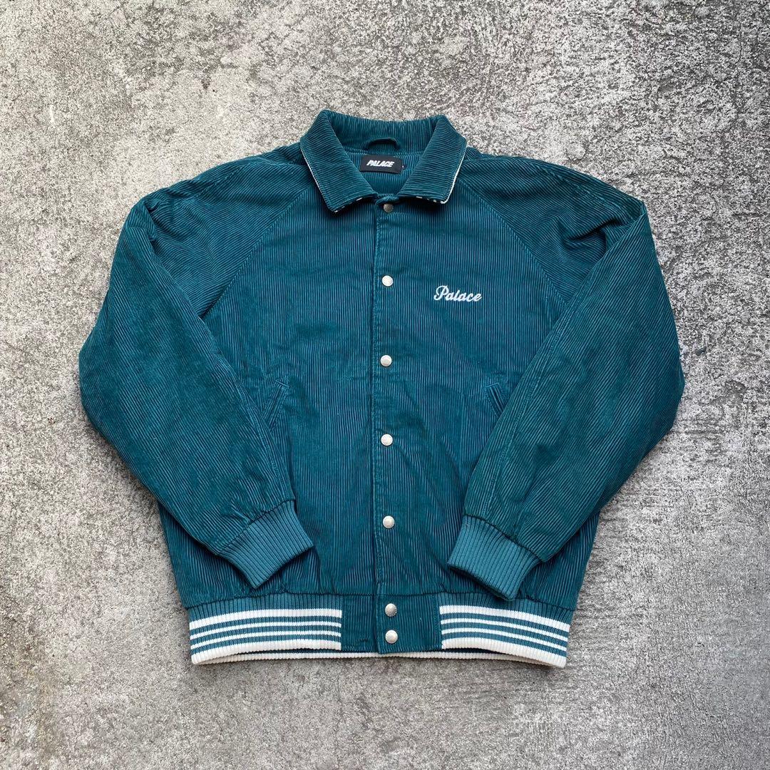 PALACE  PALAZZO CORD BOMBER NAVY