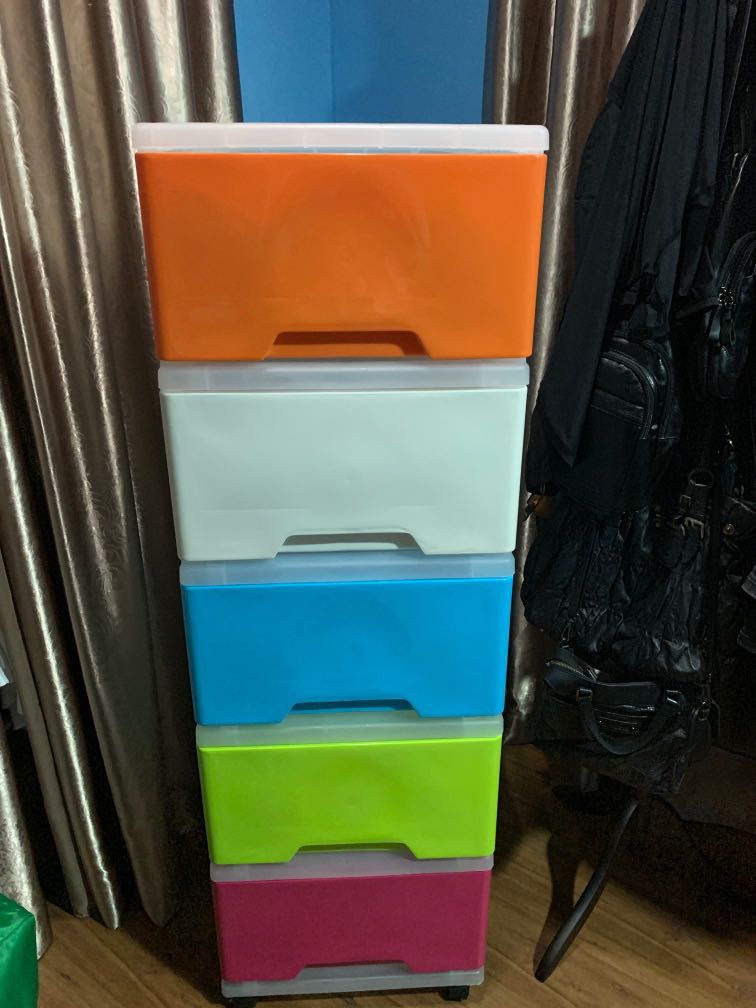 Plastic Drawers, Furniture & Home Living, Furniture, Shelves,