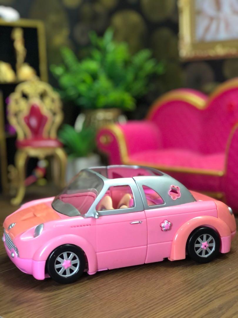 Polly pocket pink car sales