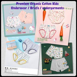 Premium Organic Cotton Kids Underwear/Panties/Brief/Undergarment/Boxer for 2-14 years
