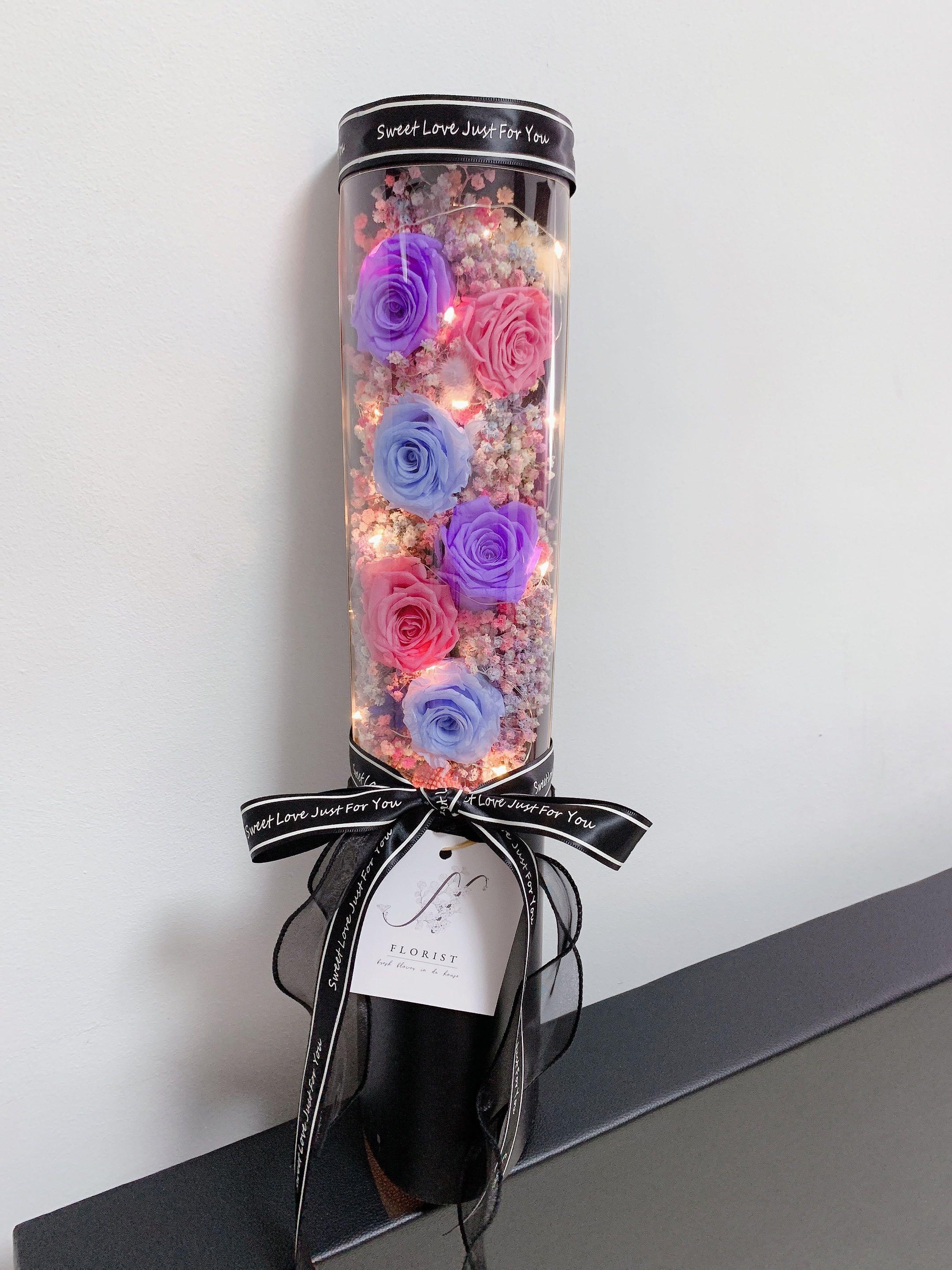 Preserved flower stand box, Hobbies & Toys, Stationery & Craft, Flowers