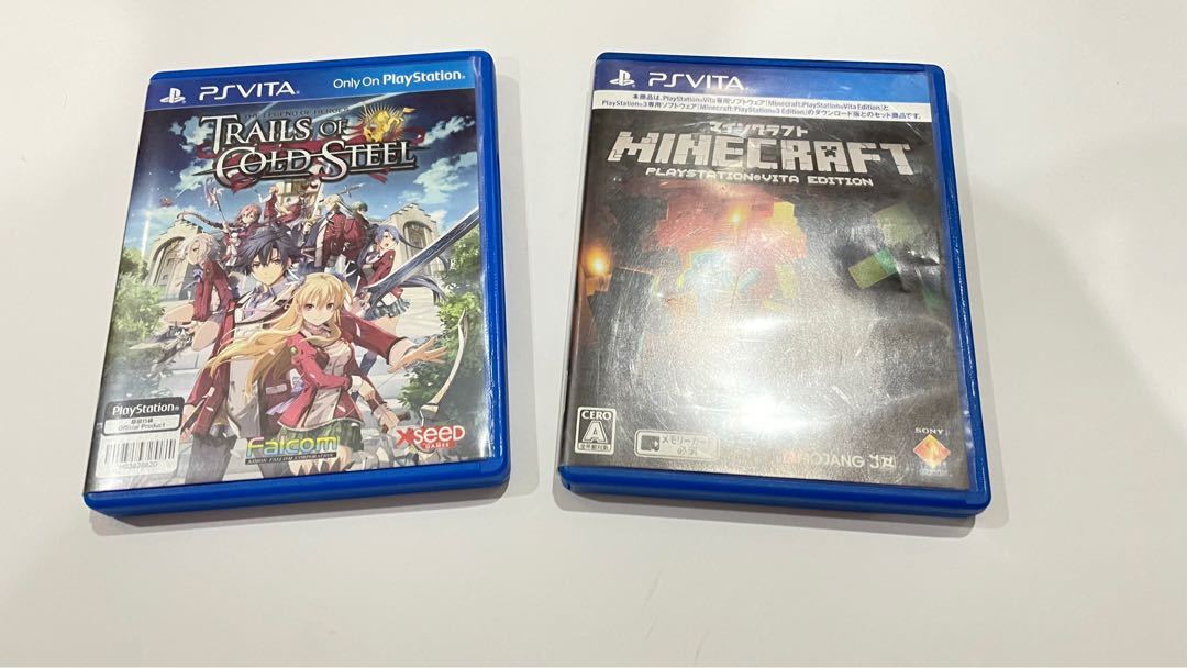 Ps Vita Games Trails Of Cold Steel And Minecraft Bundle Video Gaming Video Games Playstation On Carousell