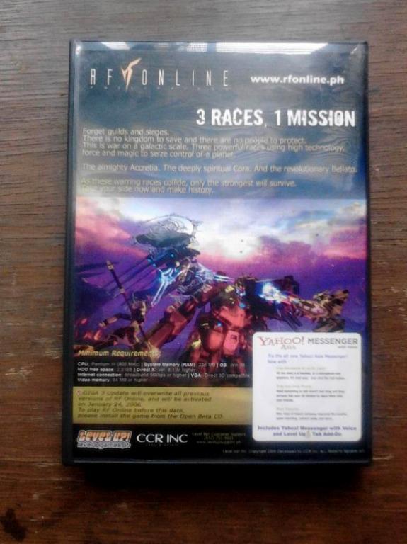 RF Online (Level Up Ph) CD Game Installer, Video Gaming, Video Games