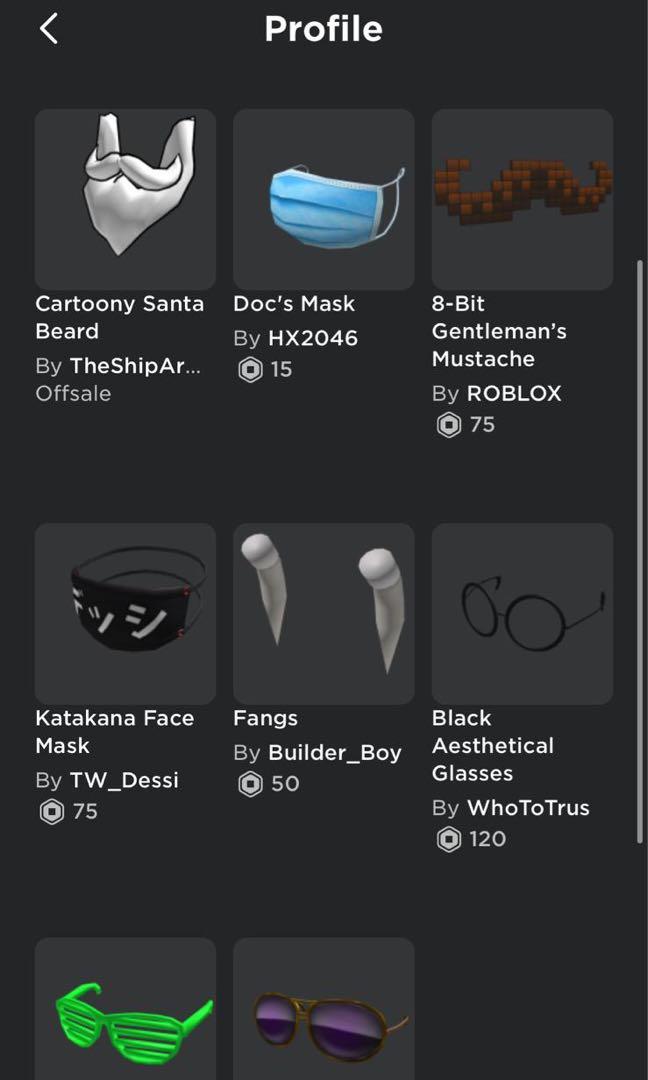 Roblox Account Video Gaming Gaming Accessories Game Gift Cards Accounts On Carousell - aesthetical glasses roblox