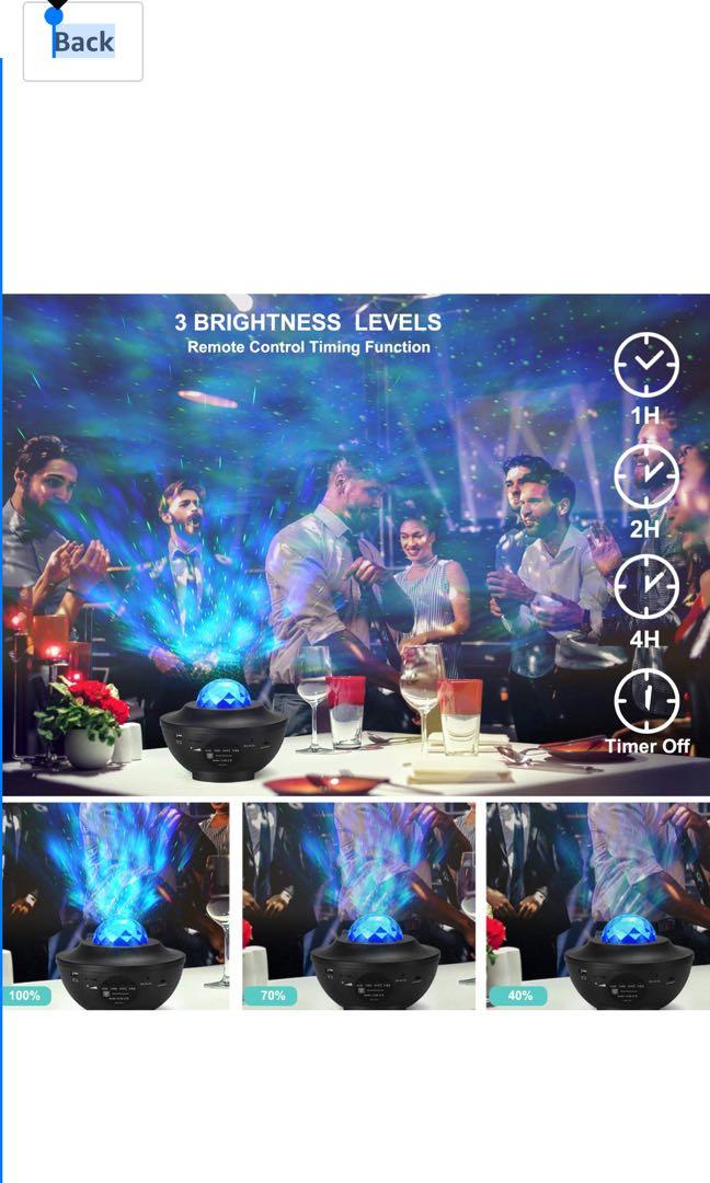 Starry projector light, TV & Home Appliances, TV & Entertainment