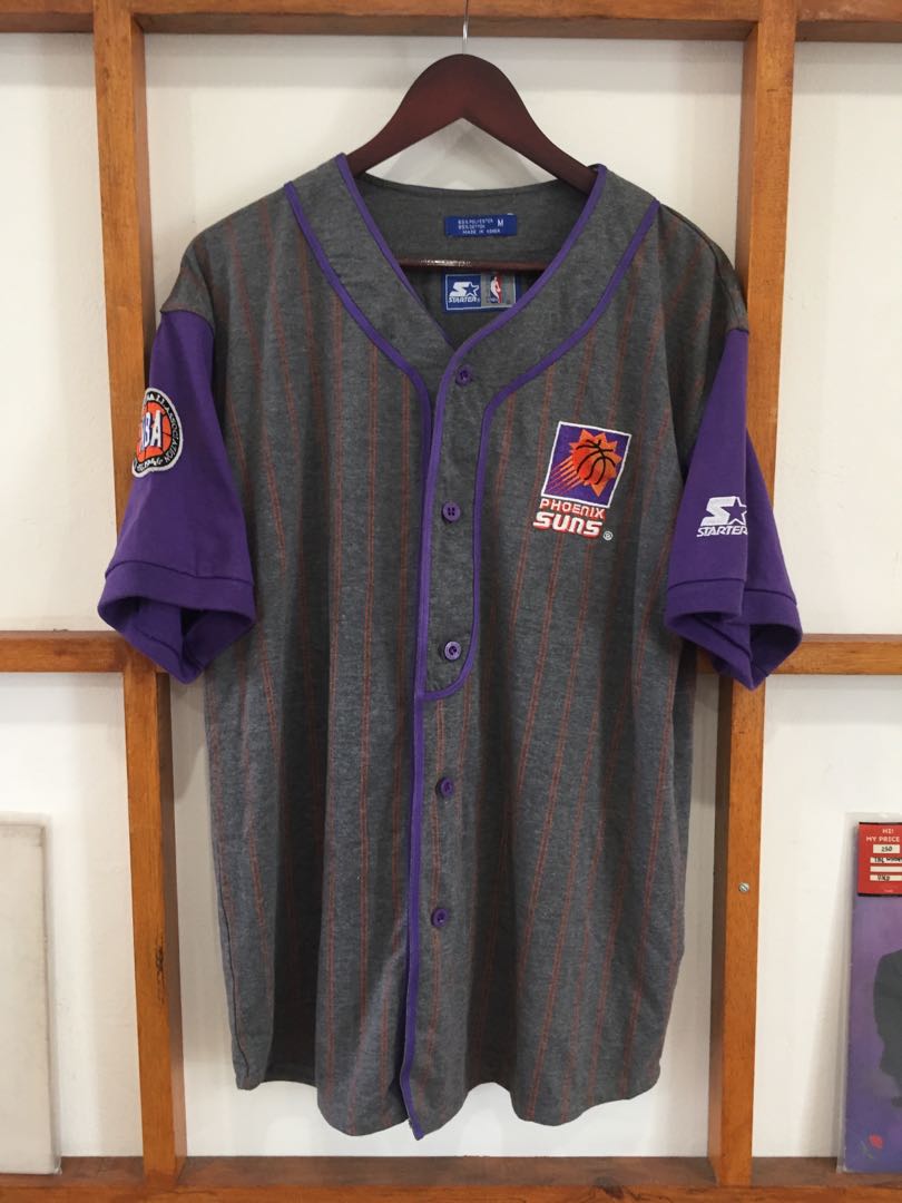 Starter Phoenix Suns Jersey Baseball Fesyen Pria Pakaian Atasan Di Carousell