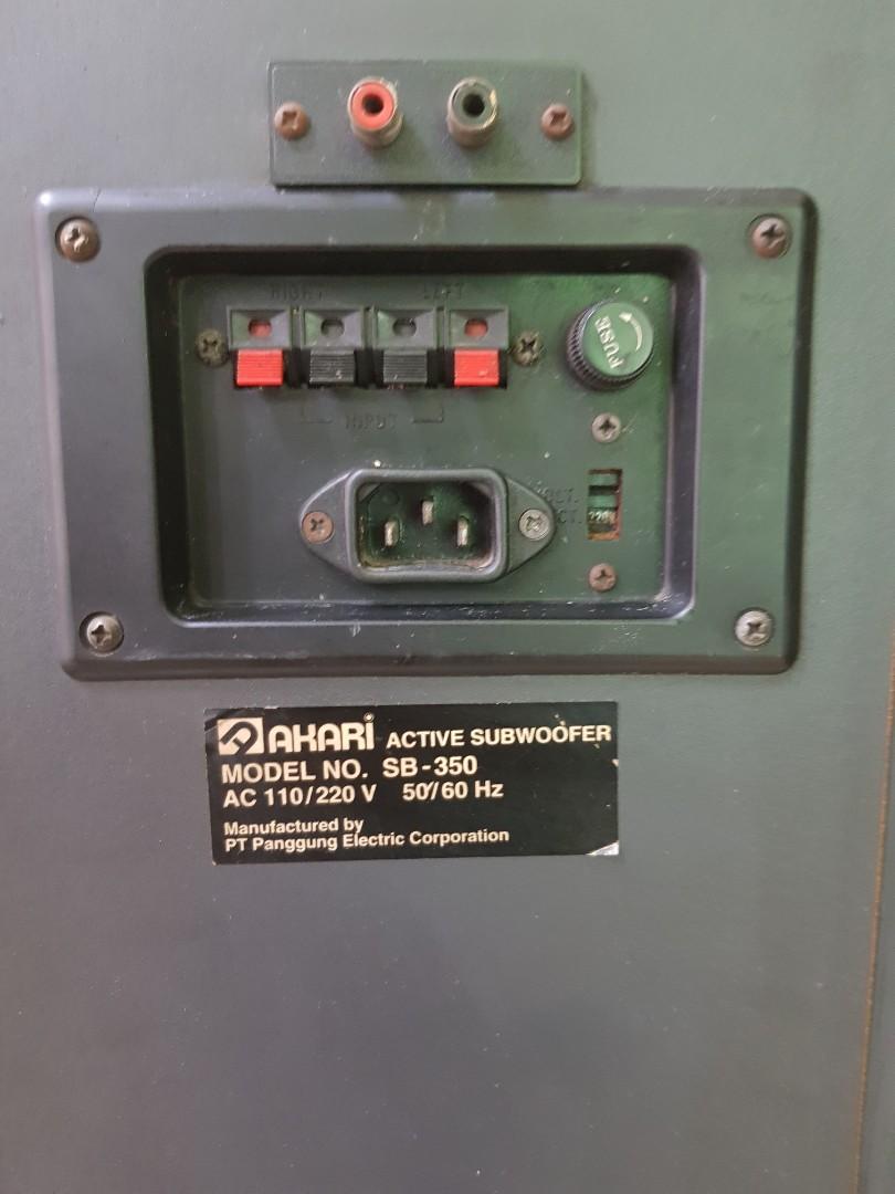 Subwoofer Aktif Akari Bazooka SB-350, Elektronik, Audio di Carousell